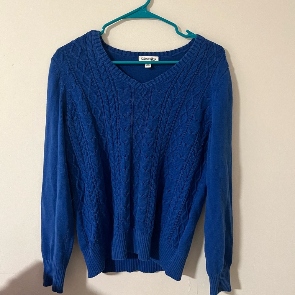 st. john’s bay blue sweater